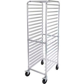 Winco ALRK-20BK 20 Tier Aluminum Rack W/Brake ALRK-20BK
