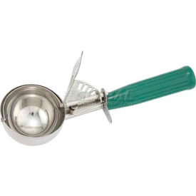Winco ICD-12 Ice Cream Disher W/ Plastic Handle Size #12 Green ICD-12 - Pkg Qty 10