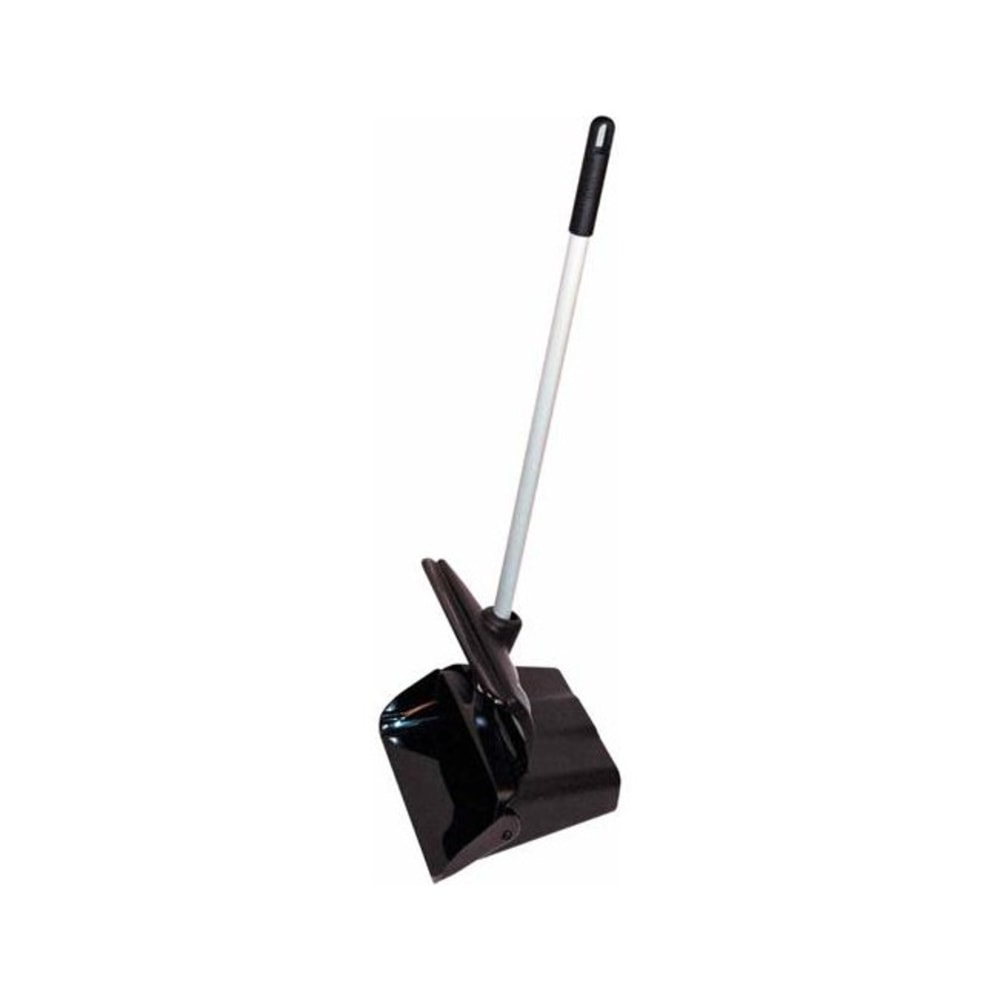 Winco 13in Lobby Dust Pan With Cover, Black MPN:DP-13C