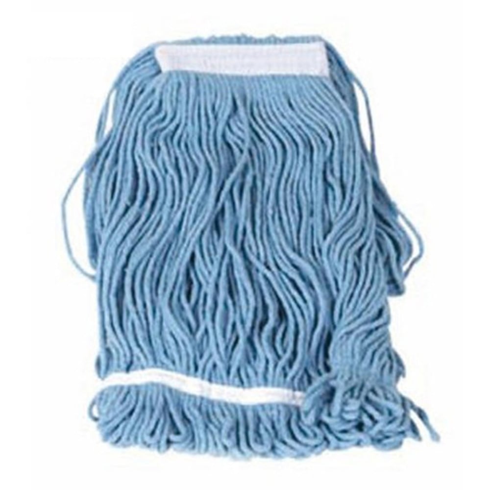 Winco Looped-End Mop Head, 32 Oz, Blue MPN:MOP-32