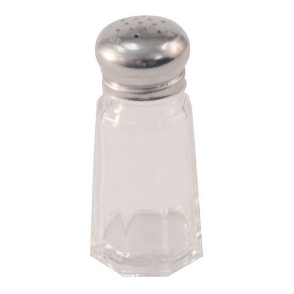 Winco Paneled Glass Salt And Pepper Shaker, 1 Oz, Clear MPN:G-105