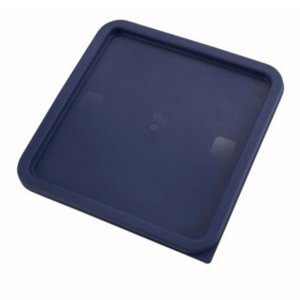 Winco Square Cover For 12-22 Qt Food Containers, 11-2/5in x 11-2/5in, Blue MPN:PECC-128
