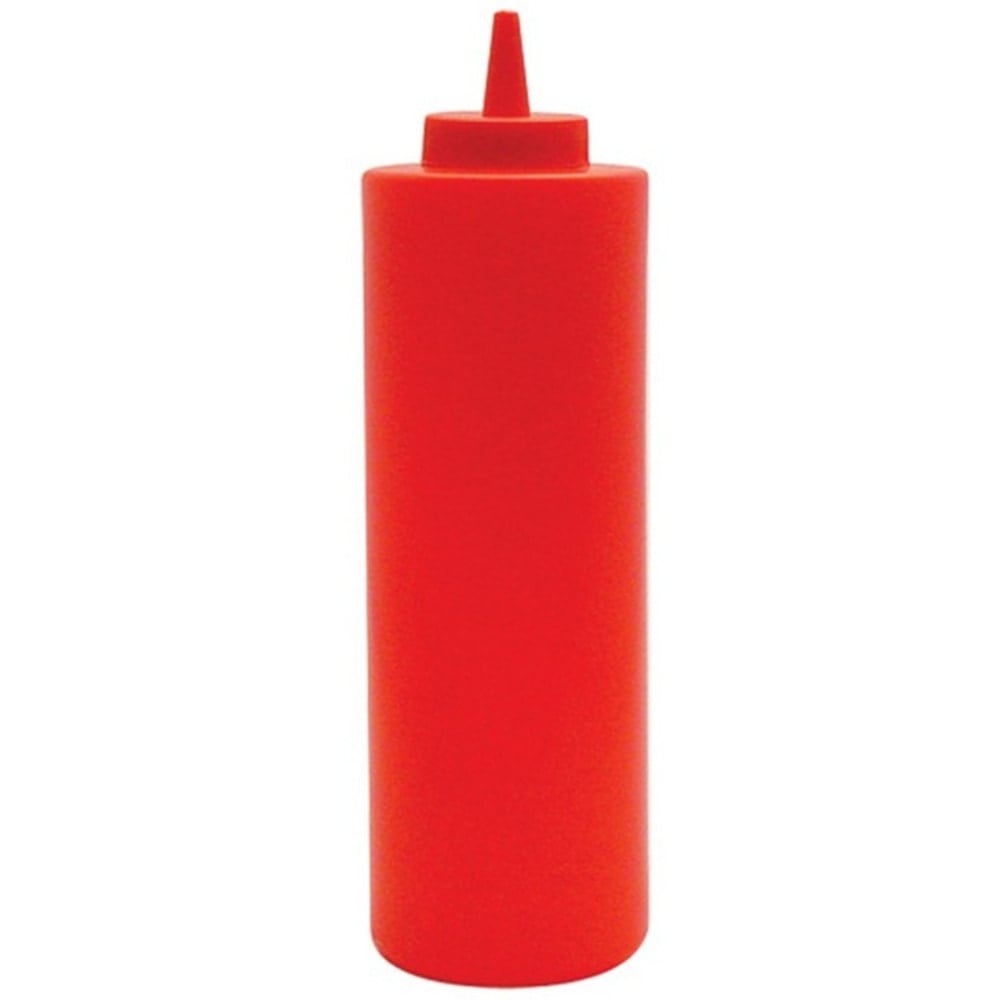 Winco Squeeze Bottle, 24 Oz, Red MPN:PSB-24R