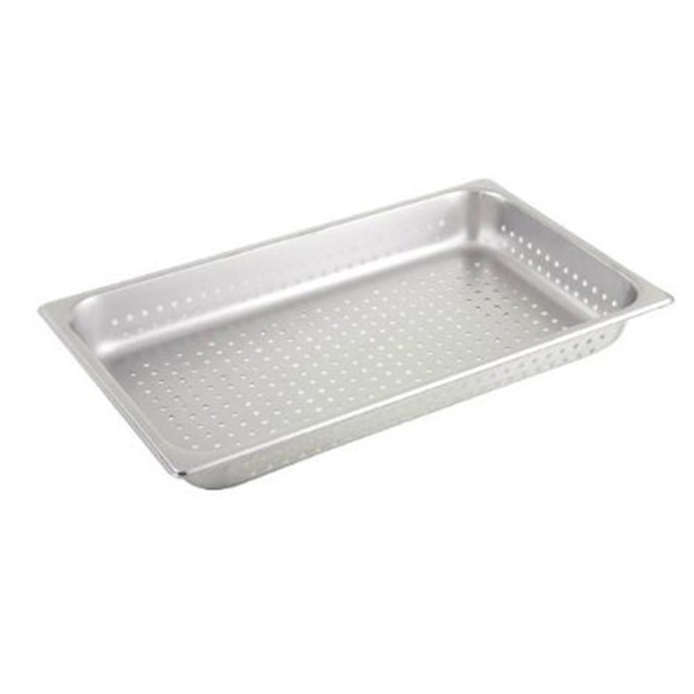Winco Full-Size 2-1/2in Perforated Steam Table Pan, Silver MPN:SPFP2