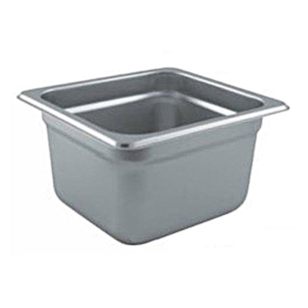 Winco 1/6 Size 4in Steam Table Pan, Silver MPN:SPJP-604