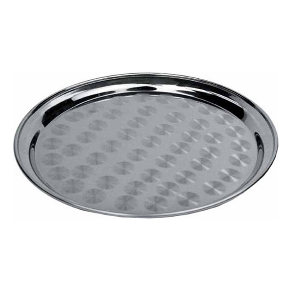 Winco Stainless Steel Round Serving Tray, 16in MPN:STRS-16