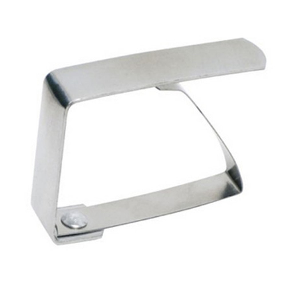Winco Stainless Steel Tablecloth Clips, 1in x 2in, Set Of 12 Clips MPN:TBC-1