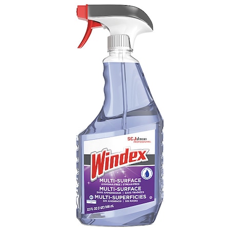 Liquid Glass Cleaner, Purple, Fresh, Trigger Spray Bottle, 8 PK MPN:322381