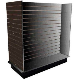 Slatwall H Display Fixture-Black with Casters RTA-DS-H-Black