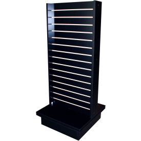 Slatwall I Display Fixture With Spinner Base & Casters 24