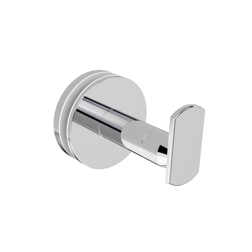 Wingits MODERN Elegance Robe Hook, Oblong Button, Glass Mount, Silver, Total Qty 1 MPN:WMEOBRHGMPS