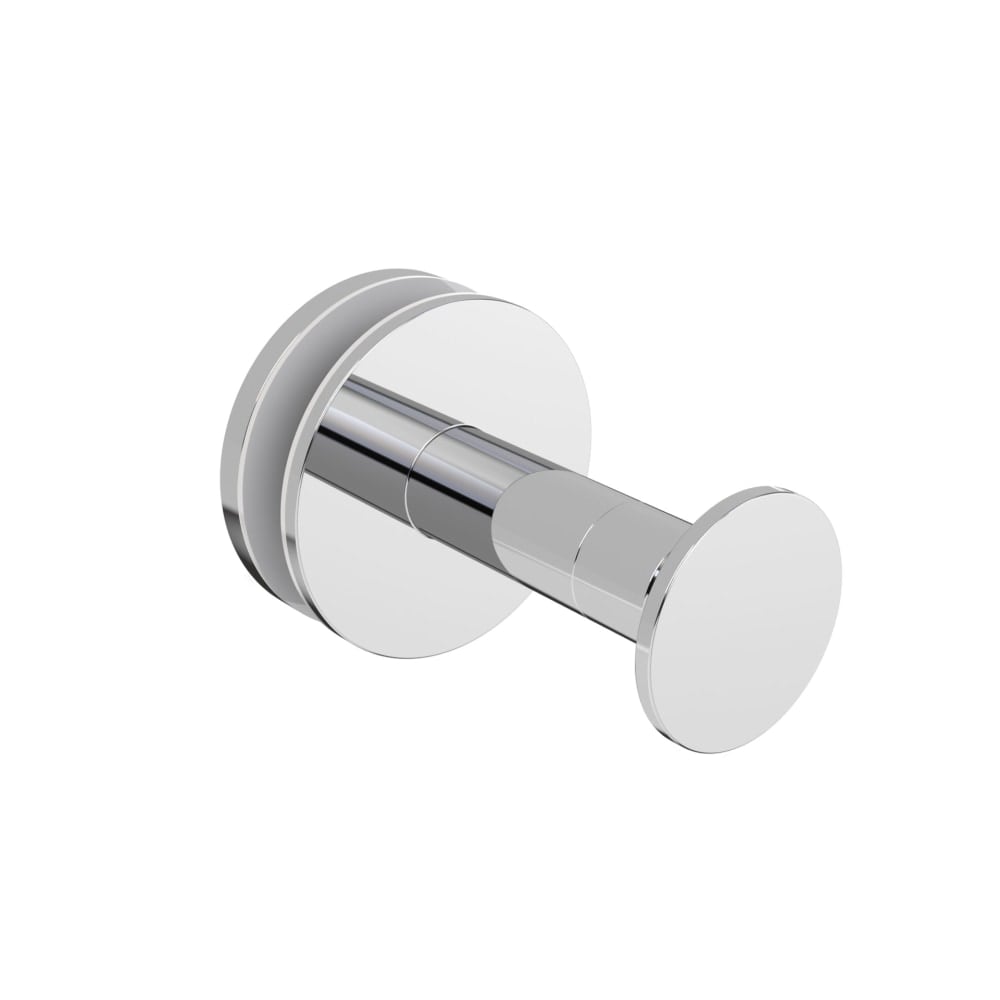 Wingits MODERN Elegance Robe Hook, Single Button, Glass Mount, Silver, Total Qty 1 MPN:WMESBRHGMPS