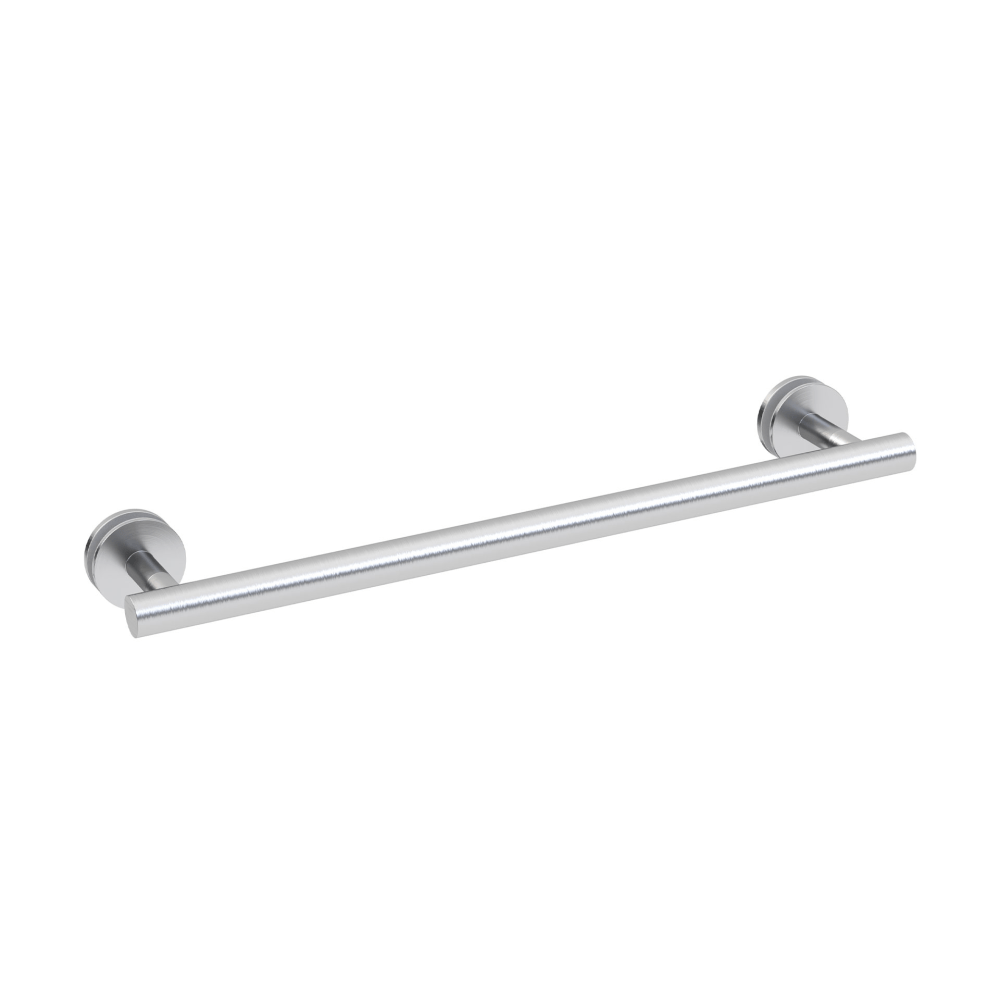Wingits MODERN Elegance Towel Bar, Glass-Mounted, 18in, Brushed Nickel, Total Qty 1 MPN:WMETBGMSN18