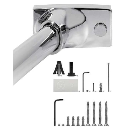 Curved Shower Rod, Chrome, 60In, 6 Proj, PK6 MPN:WOCONPS5REN