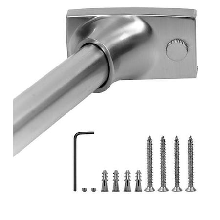 Curved Shower Rod, Satin, 60In, 6 Proj., PK6 MPN:WOCONSN5NC
