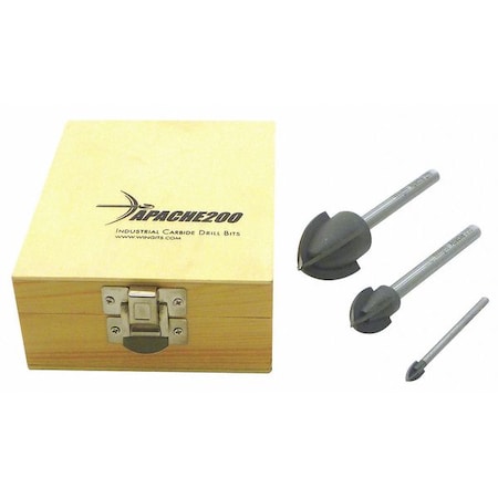 Apache 200 Drill Bit Kit 1-1/4
