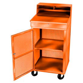 Winholt Mobile Cabinet Shop Desk See Through Mesh Riser 22