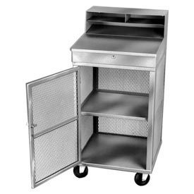 Winholt Mobile Cabinet Shop Desk See Through Mesh Riser 22