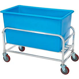 Winholt Aluminum Bulk Mover 8 Bushel 30-8-AL/BL with Blue Tub38-1/2