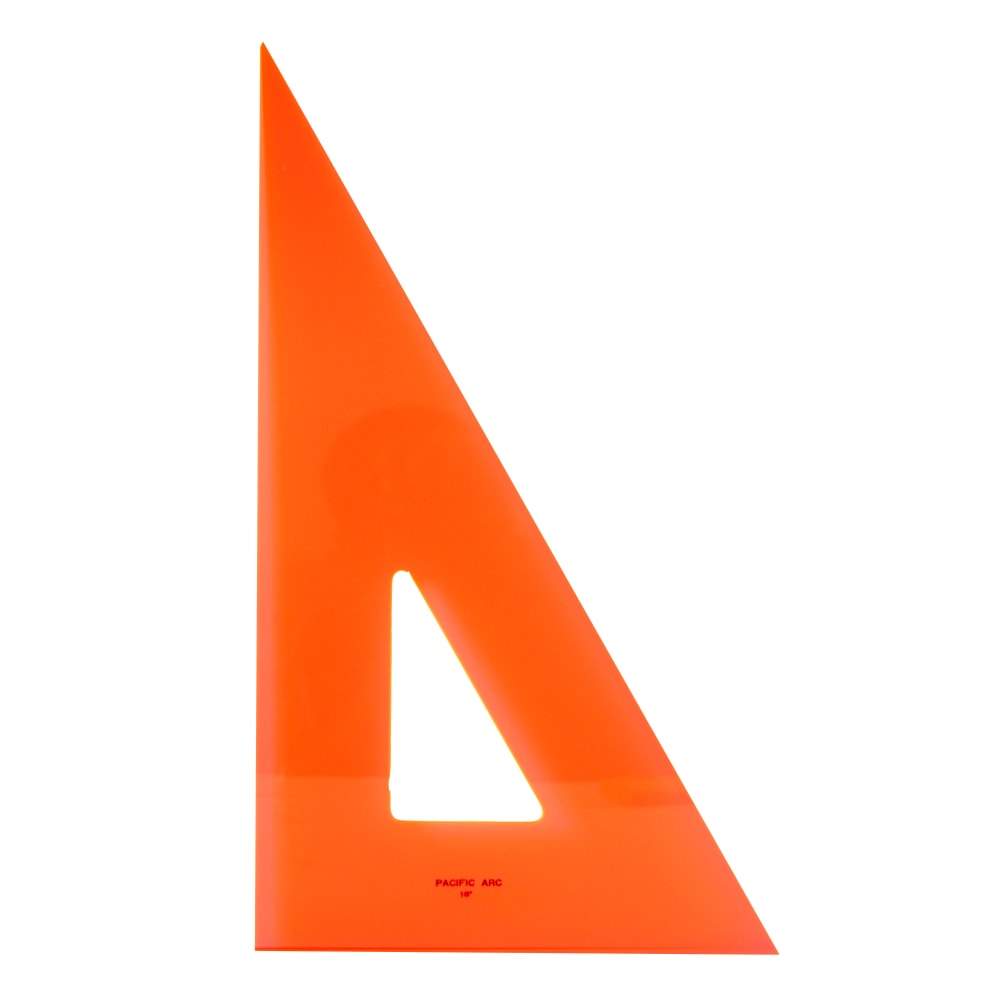 Pacific Arc Professional Fluorescent Triangles, 18in, 30/60 deg., Pack Of 2 MPN:2030F-18-2