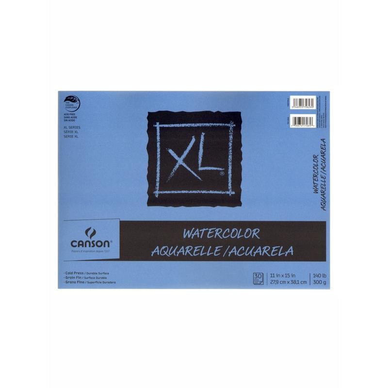 Canson XL Watercolor Pads, 11in x 15in, 30 Sheets Per Pad, Pack Of 2 Pads MPN:100510942-2