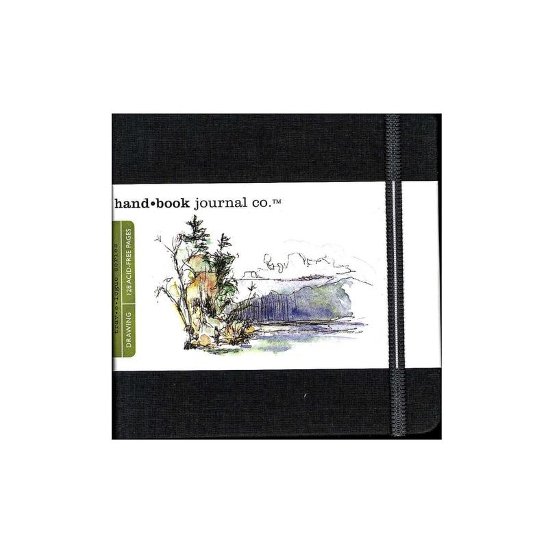 HandBook Journal Co. Travelogue Drawing Journal, 5 1/2in x 5 1/2in, Ivory/Black, Pack Of 2 MPN:721331-2
