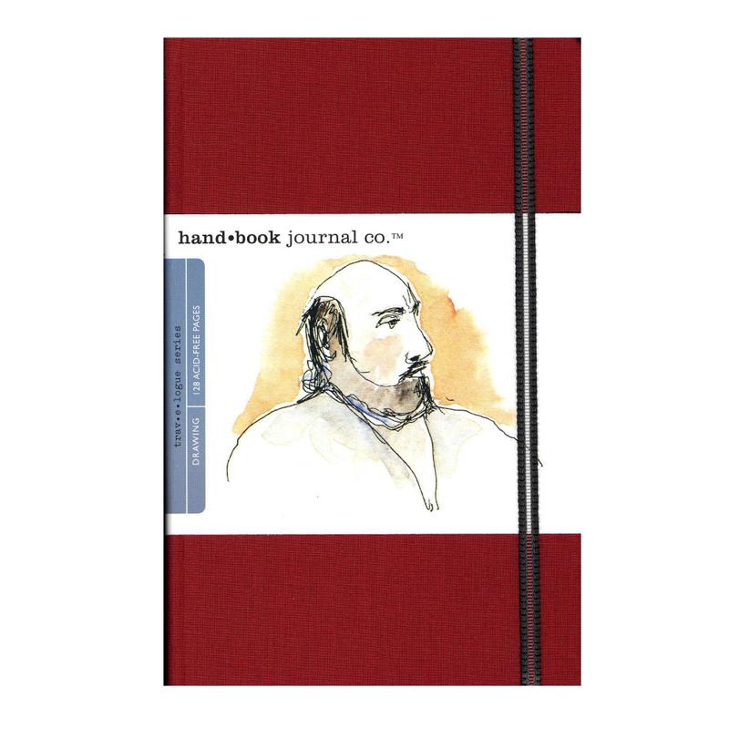 HandBook Journal Co. Travelogue Drawing Journals, Portrait, 5 1/2in x 8 1/4in, 128 Pages (64 Sheets), Vermilion Red, Pack Of 2 MPN:721414-2