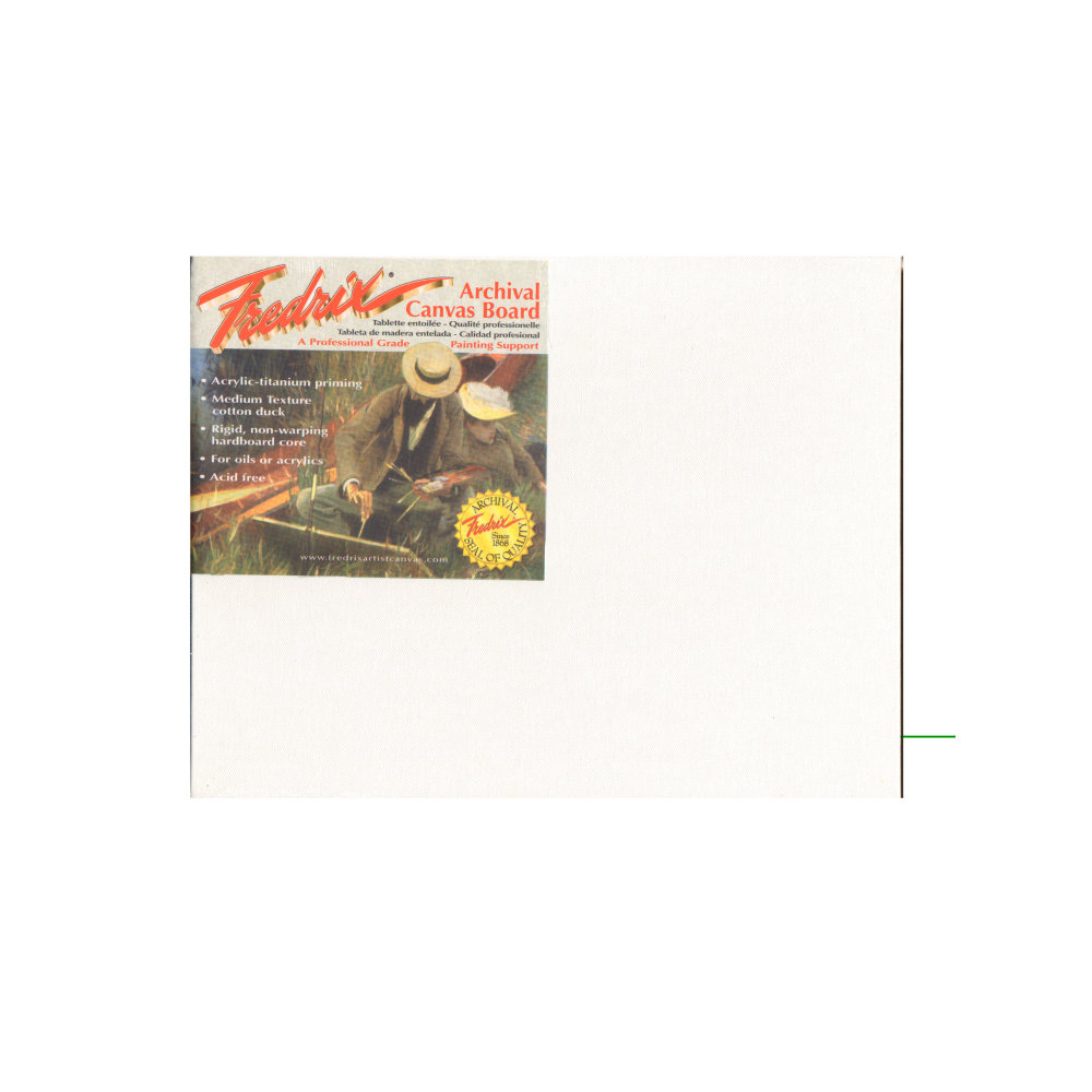 Fredrix Archival Canvas Board, 11in x 14in, Pack Of 2 MPN:3413-2
