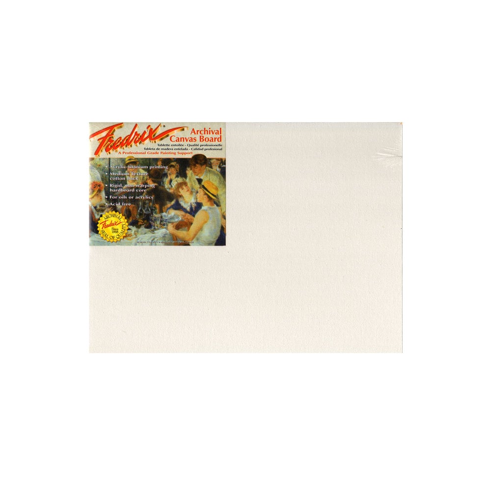 Fredrix Archival Canvas Board, 12in x 16in, Pack Of 2 MPN:3414-2