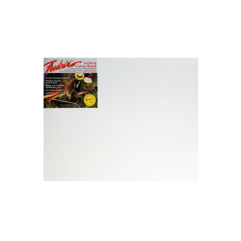 Fredrix Archival Canvas Board, 16in x 20in, Pack Of 2 MPN:3418-2