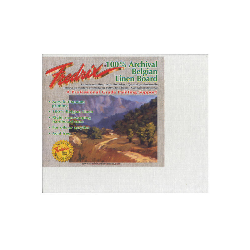 Fredrix Archival Linen Canvas Board, 8in x 10in, Pack Of 2 MPN:3424-2