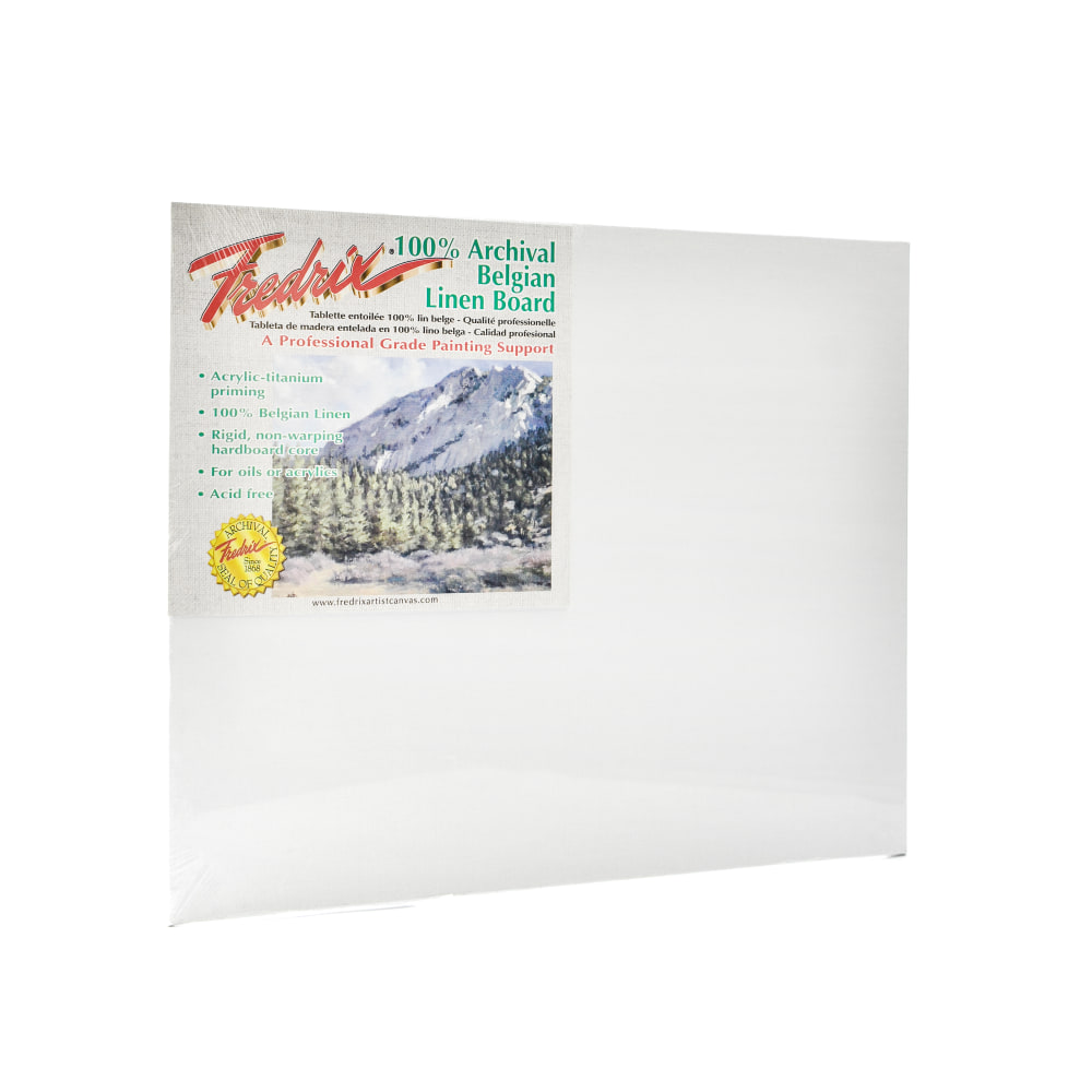 Fredrix Archival Linen Canvas Board, 11in x 14in, Pack Of 2 MPN:3428-2