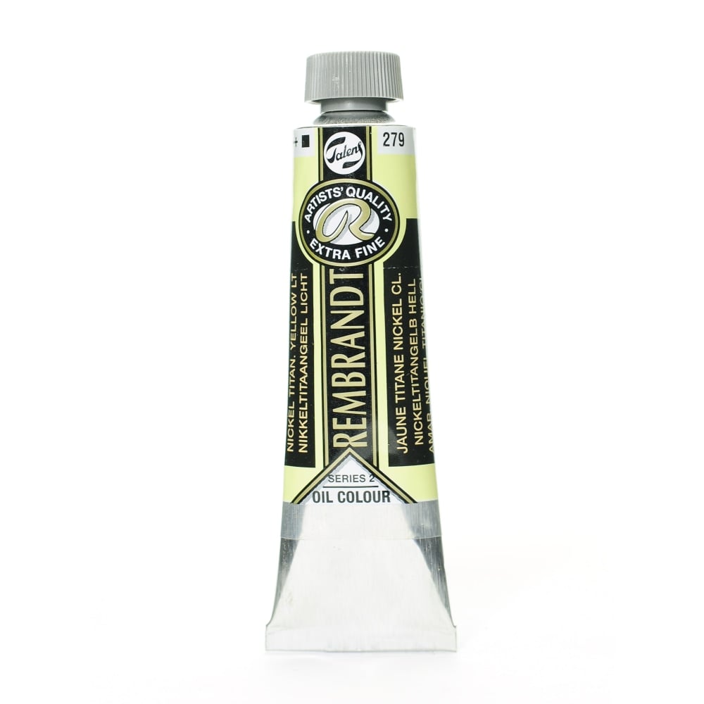 Rembrandt Artists Oil Colors, 40 mL, Nickel Titanium Yellow Light, 279, Pack Of 2 MPN:100514645-2