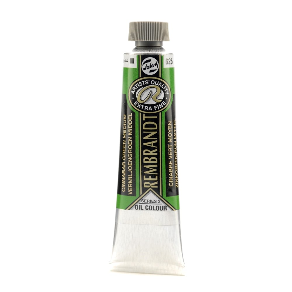 Rembrandt Artists Oil Colors, 40 mL, Cinnabar Green Medium, 625, Pack Of 2 MPN:100514715-2
