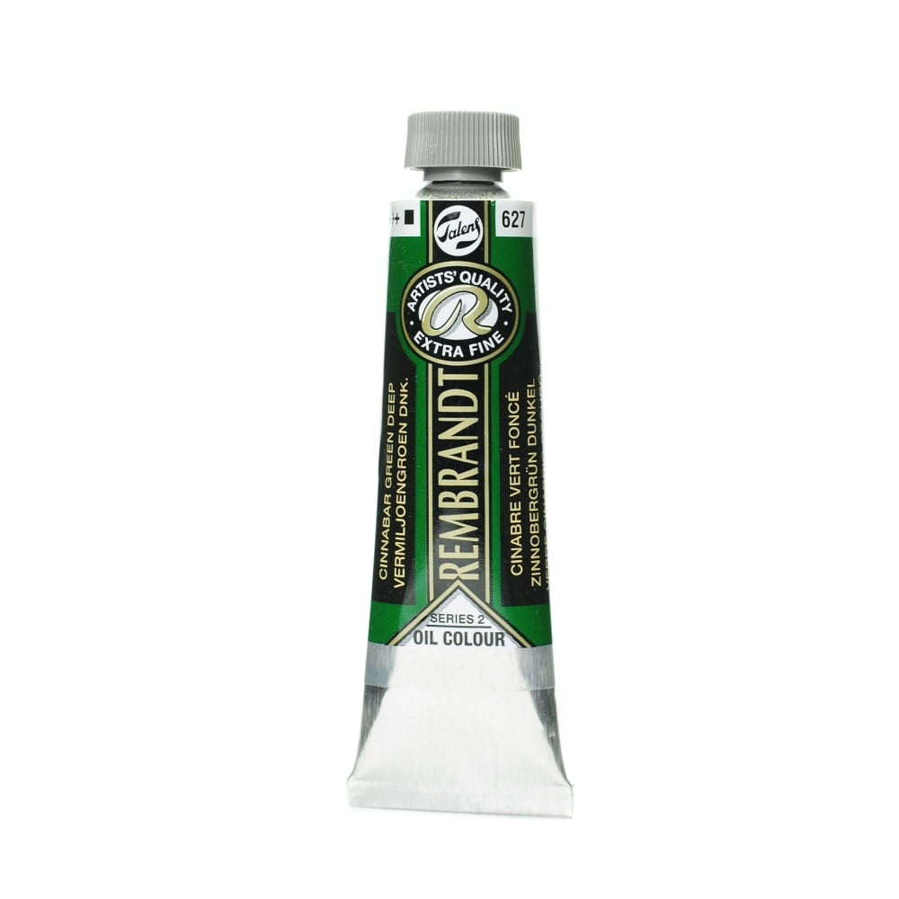Rembrandt Artists Oil Colors, 40 mL, Cinnabar Green Deep, 627, Pack Of 2 MPN:100514717-2