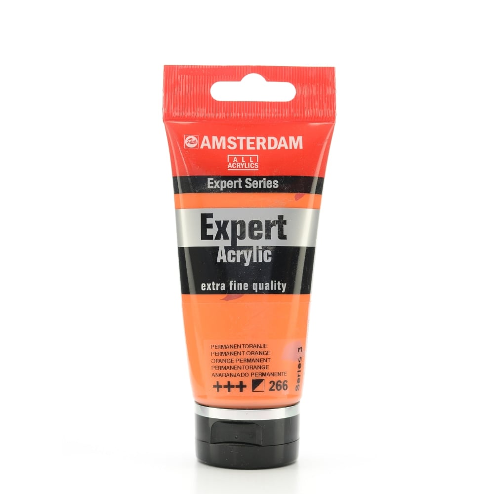 Amsterdam Expert Acrylic Paint Tubes, 75 mL, Permanent Orange, Pack Of 2 MPN:100515325-2