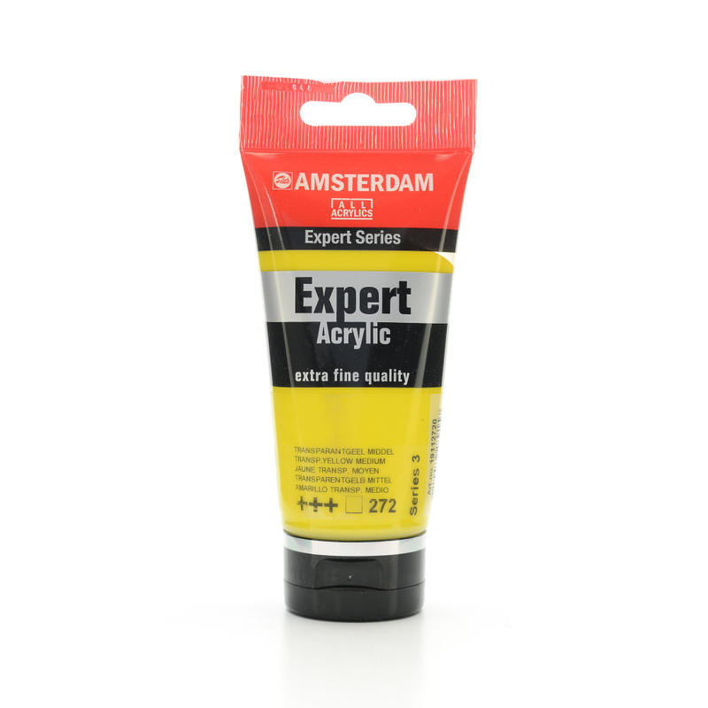 Amsterdam Expert Acrylic Paint Tubes, 75 mL, Transparent Yellow Medium, Pack Of 2 MPN:100515327-2