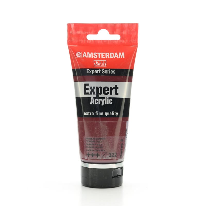 Amsterdam Expert Acrylic Paint Tubes, 75 mL, Carmine Deep, Pack Of 2 MPN:100515340-2