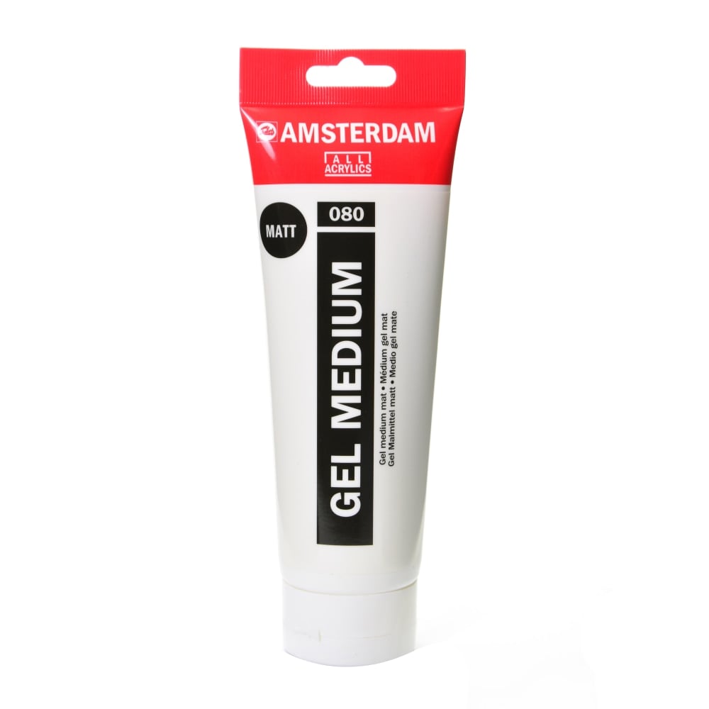 Amsterdam Acrylic Mediums, Gel, Matte, 8.45 oz (250 mL), Pack Of 2 MPN:100515648-2
