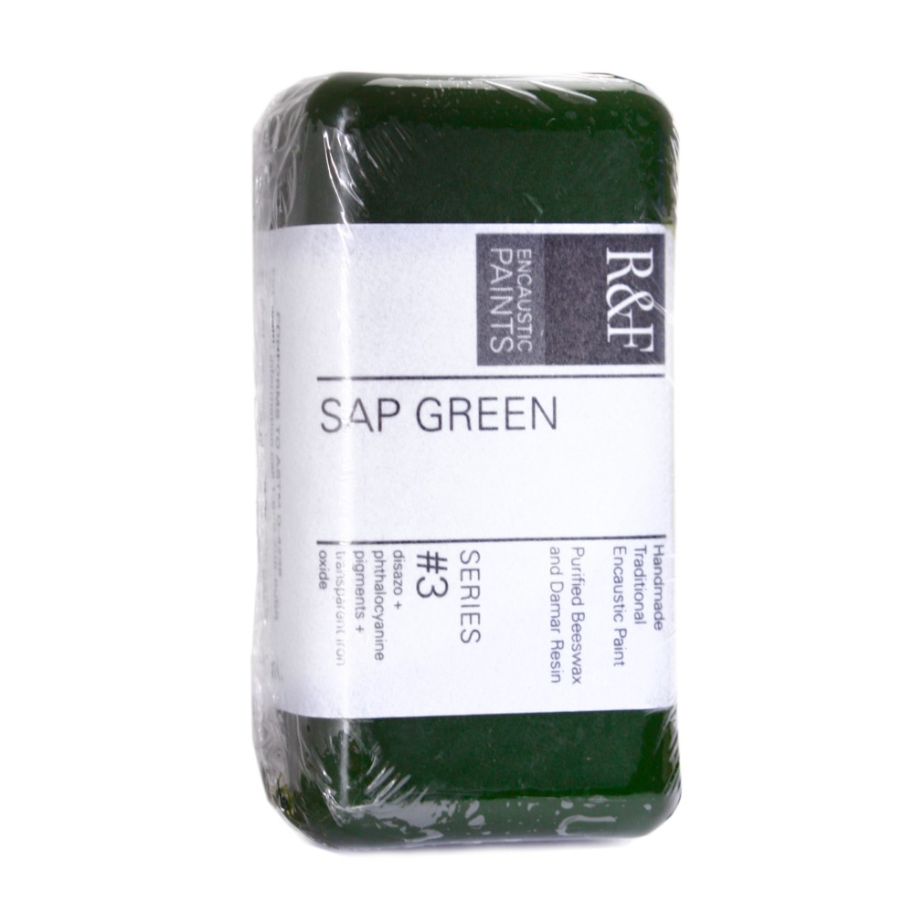 R & F Handmade Paints Encaustic Paint, 1 1/4in x 2 1/2in x 3/4in, 40 mL, Sap Green, Pack Of 2 MPN:103D-2