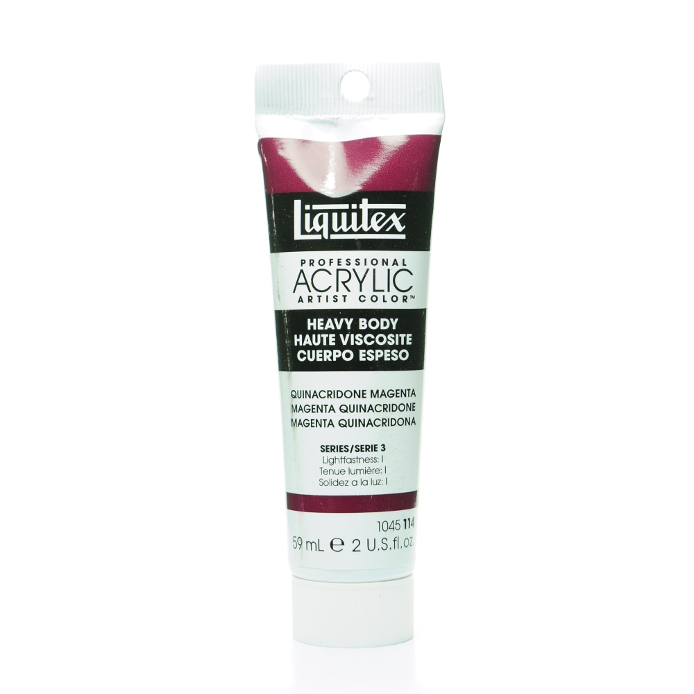 Liquitex Heavy Body Professional Artist Acrylic Colors, 2 Oz, Quinacridone Magenta, Pack Of 2 MPN:1045114-2