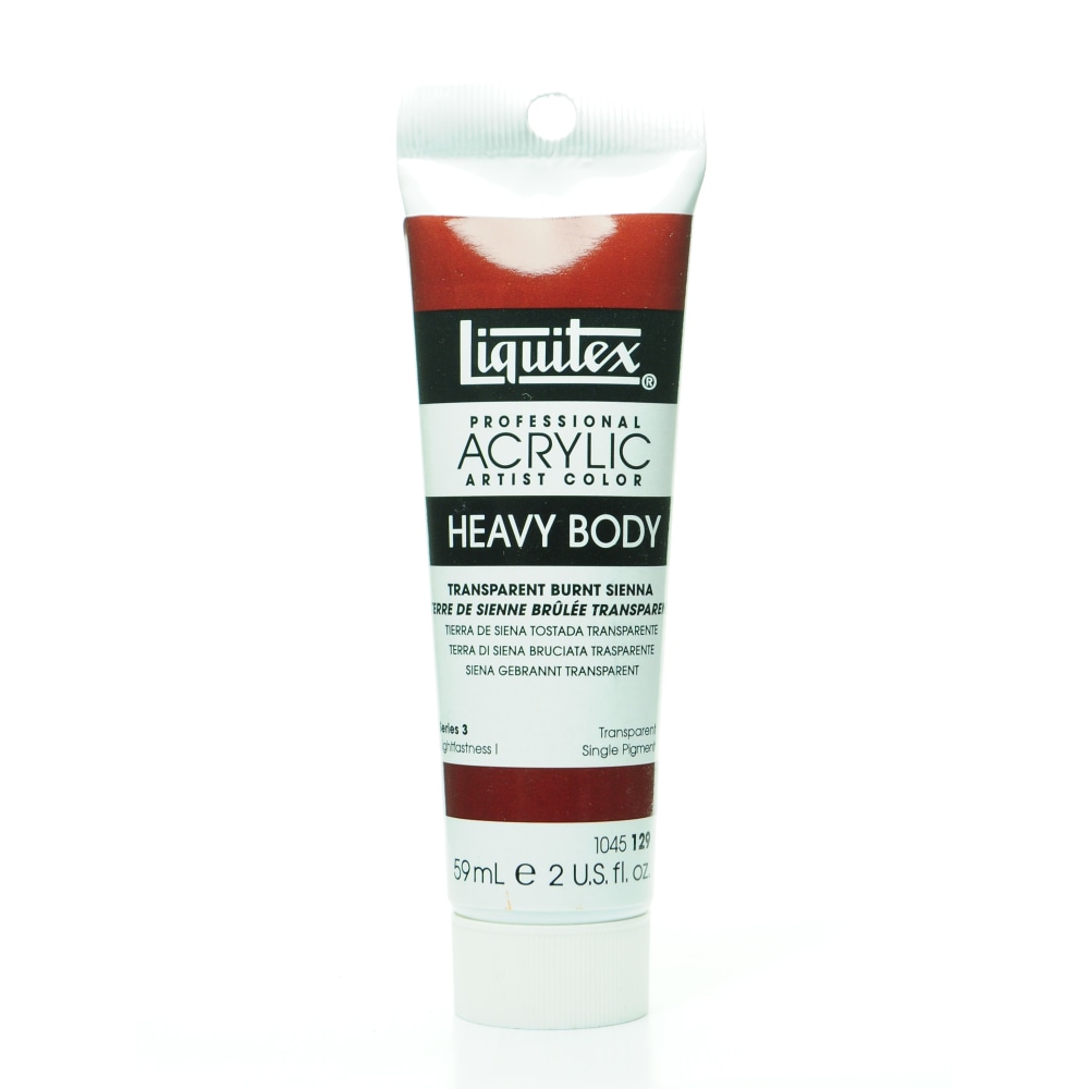 Liquitex Heavy Body Professional Artist Acrylic Colors, 2 Oz, Transparent Burnt Sienna, Pack Of 2 MPN:1045129-2
