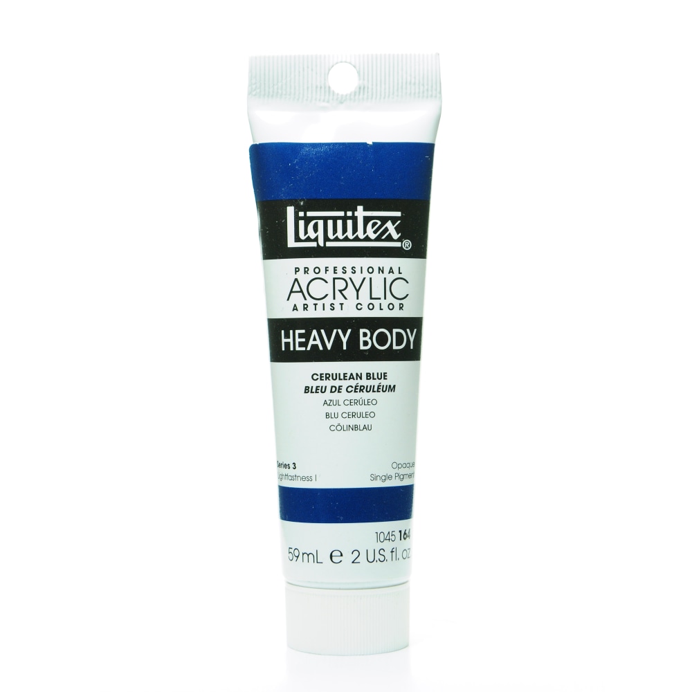 Liquitex Heavy Body Professional Artist Acrylic Colors, 2 Oz, Cerulean Blue, Pack Of 2 MPN:1045164-2