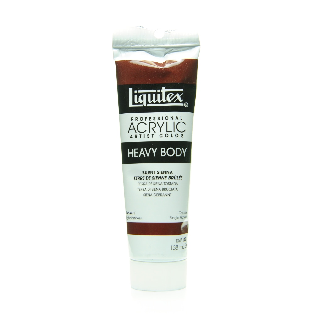 Liquitex Heavy Body Professional Artist Acrylic Colors, 4.65 Oz, Burnt Sienna, Pack Of 2 MPN:1047127-2
