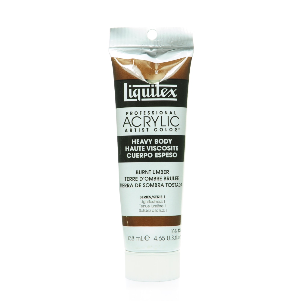 Liquitex Heavy Body Professional Artist Acrylic Colors, 4.65 Oz, Burnt Umber, Pack Of 2 MPN:1047128-2