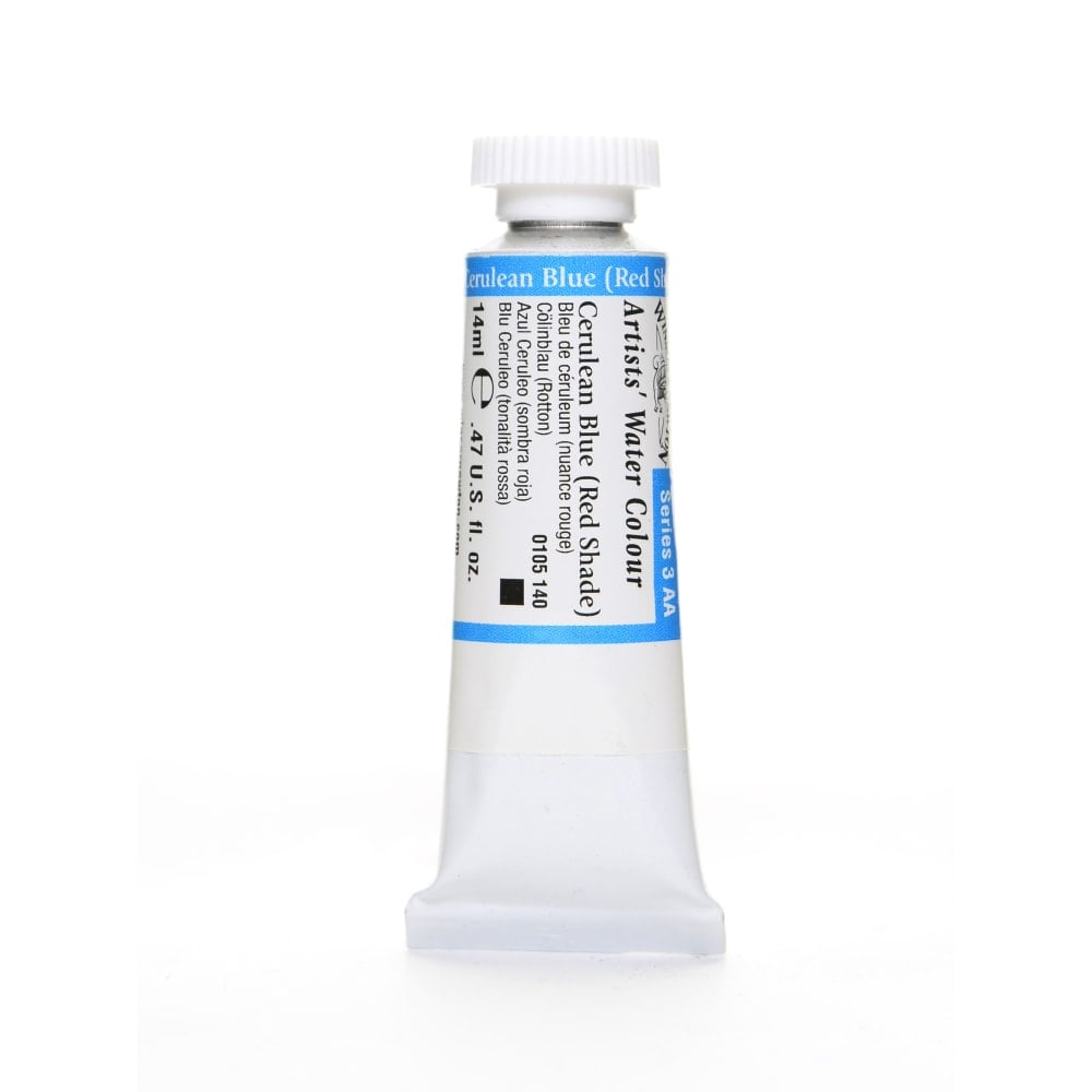 Winsor & Newton Professional Watercolors, 14 mL, Cerulean Blue (Red Shade), 140 MPN:0105140
