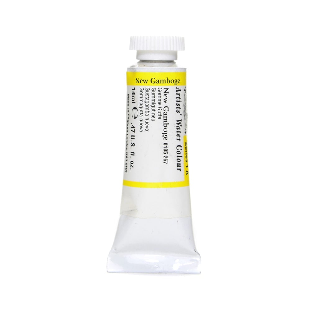 Winsor & Newton Professional Watercolors, 14 mL, New Gamboge, 267 MPN:0105267