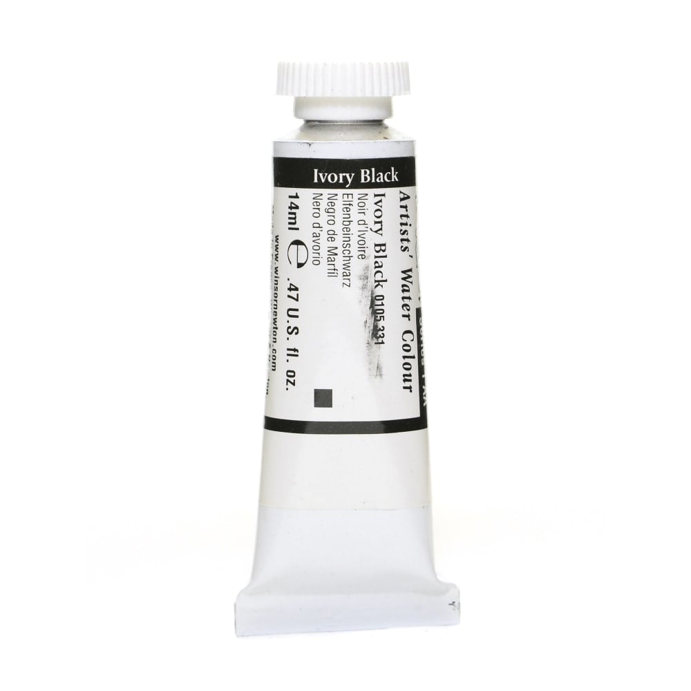 Winsor & Newton Professional Watercolors, 14 mL, Ivory Black, 331 MPN:0105331