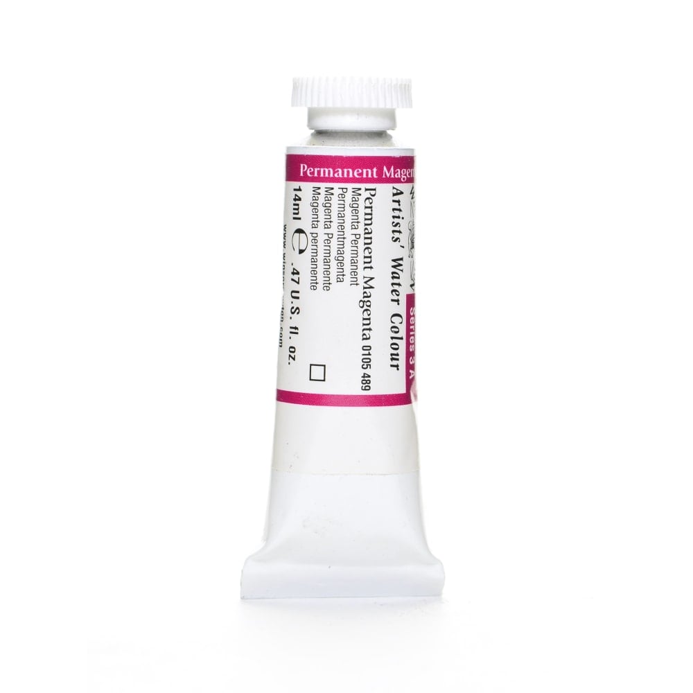 Winsor & Newton Professional Watercolors, 14 mL, Permanent Magenta, 489 MPN:0105489