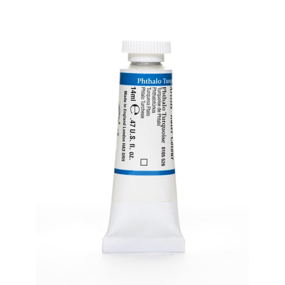 Winsor & Newton Professional Watercolors, 14 mL, Phthalo Turquoise, 526 MPN:0105526